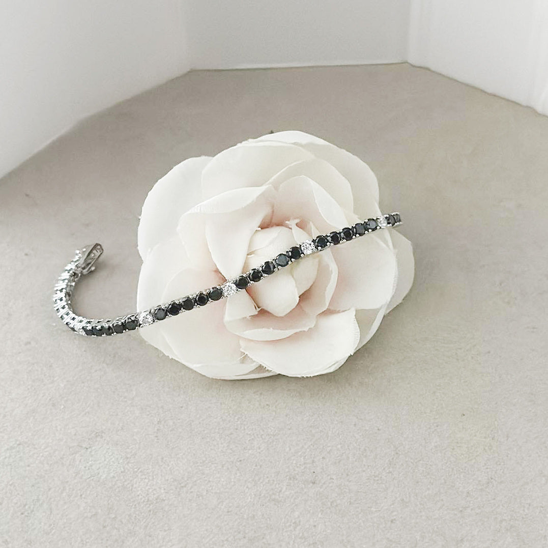 bracciale in argento 925 bicolore