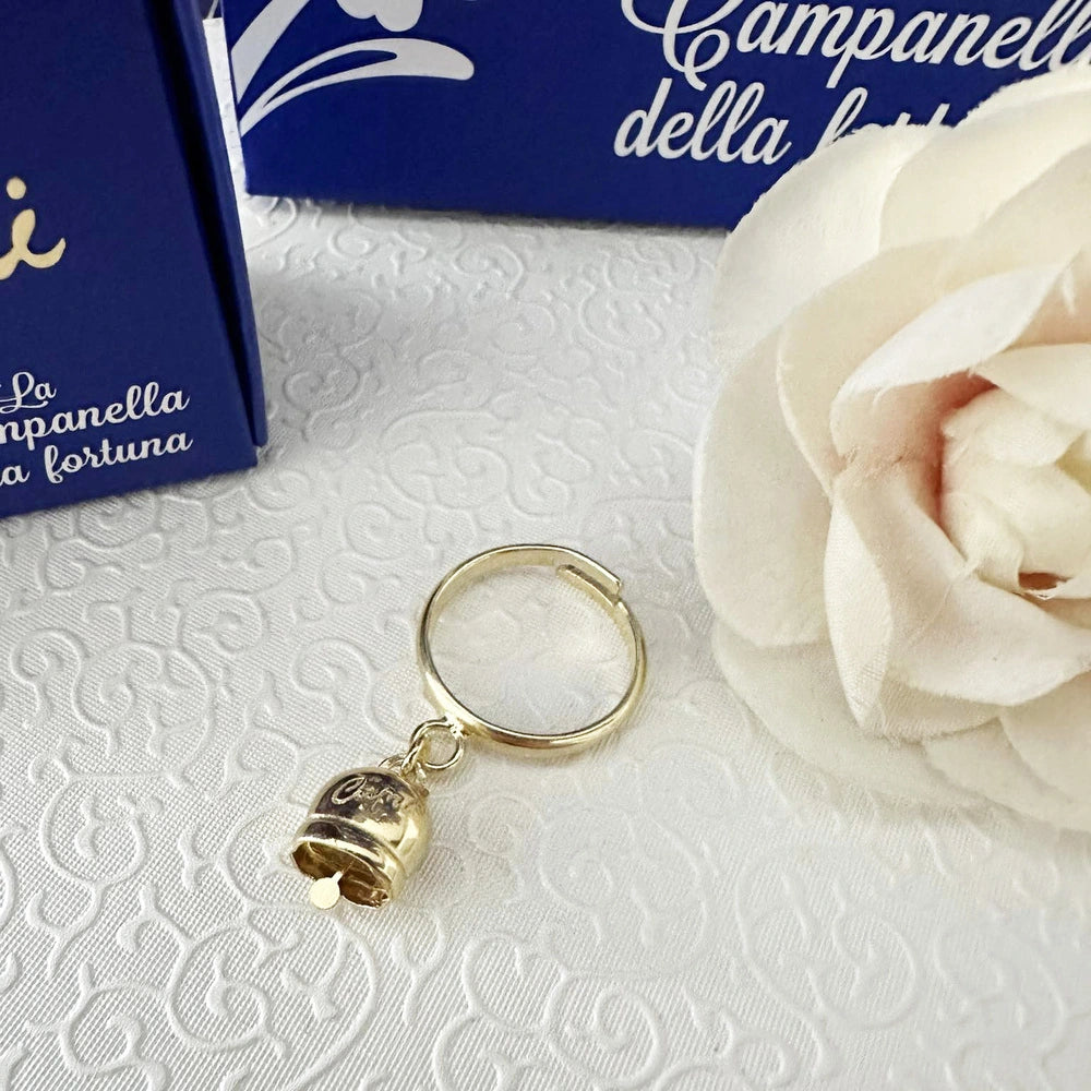 anello capri con campanella dorata
