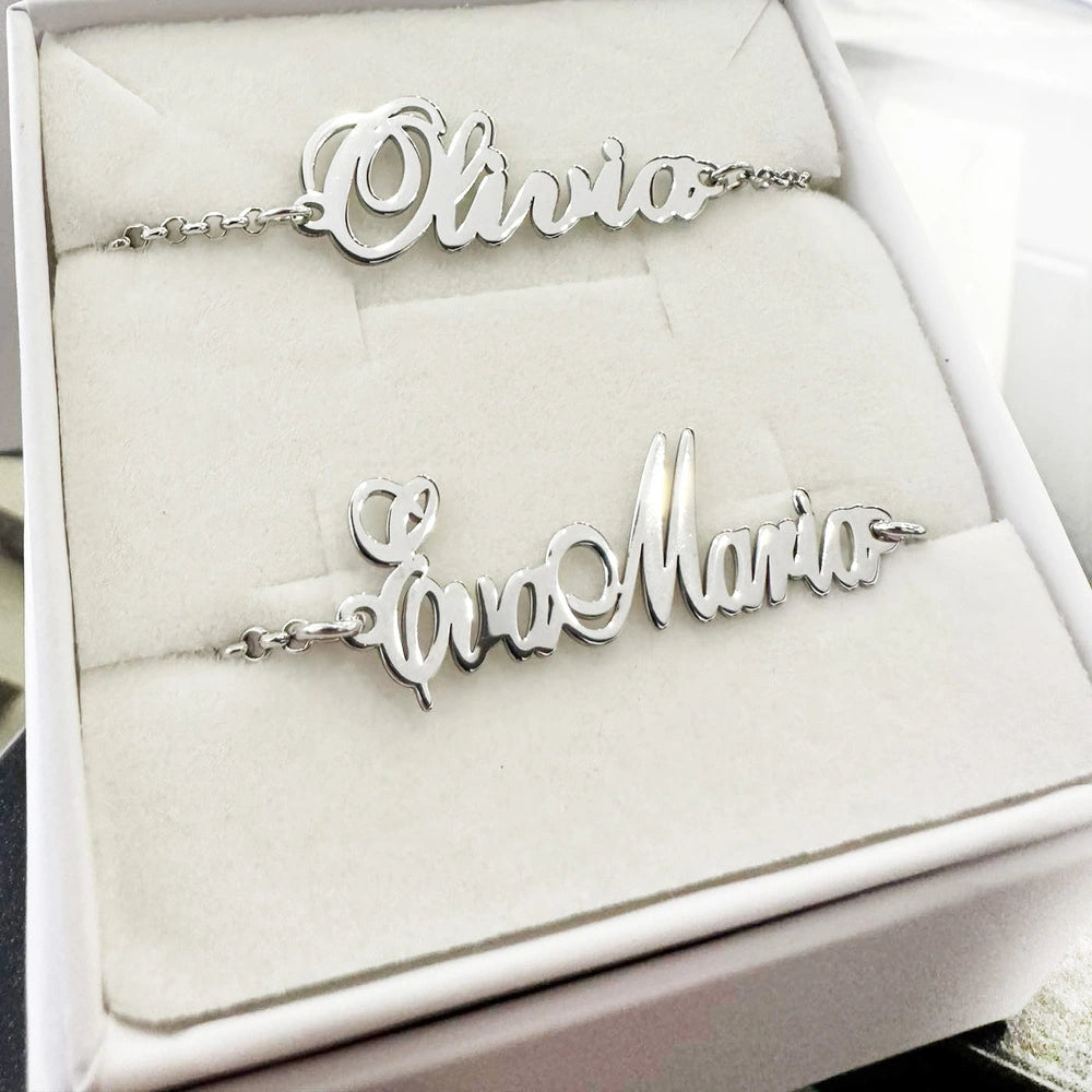 bracciale con nome in argento
