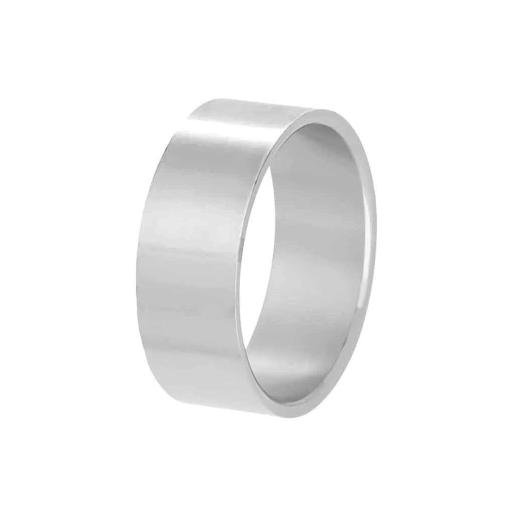 anello a fascia in argento
