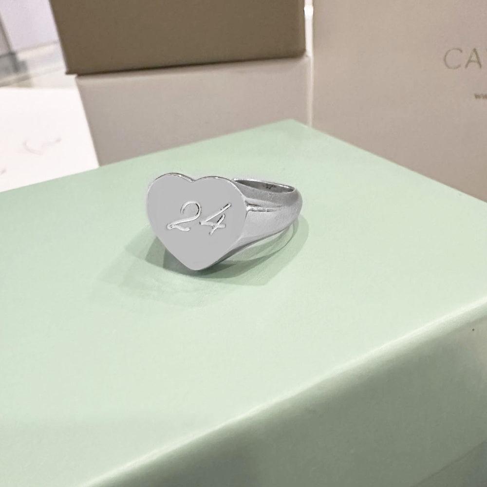 anello chevalier argento personalizzato