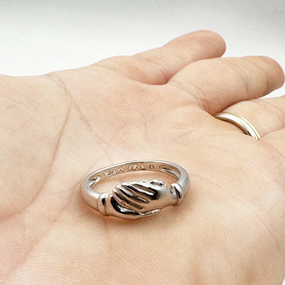 Anello Fede Santa Rita Argento 925
