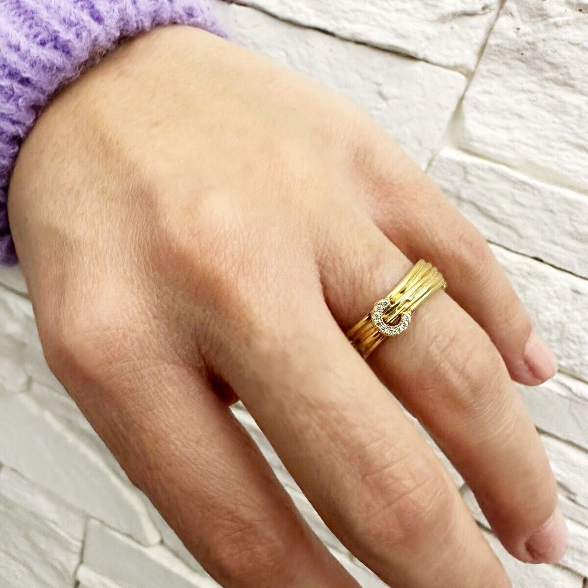 anello filo della vita argento dorato personalizzato