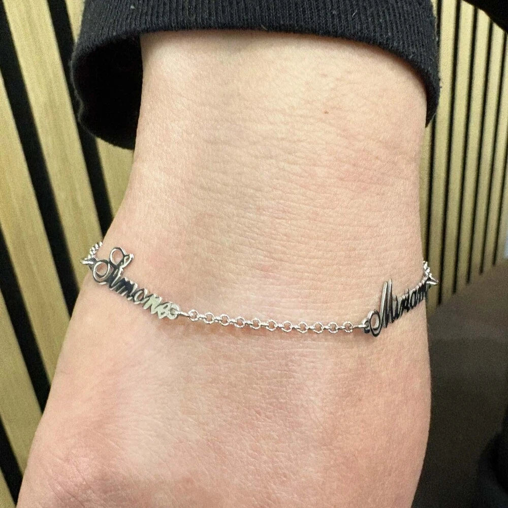 Bracciale Nomi Personalizzato in Argento 925