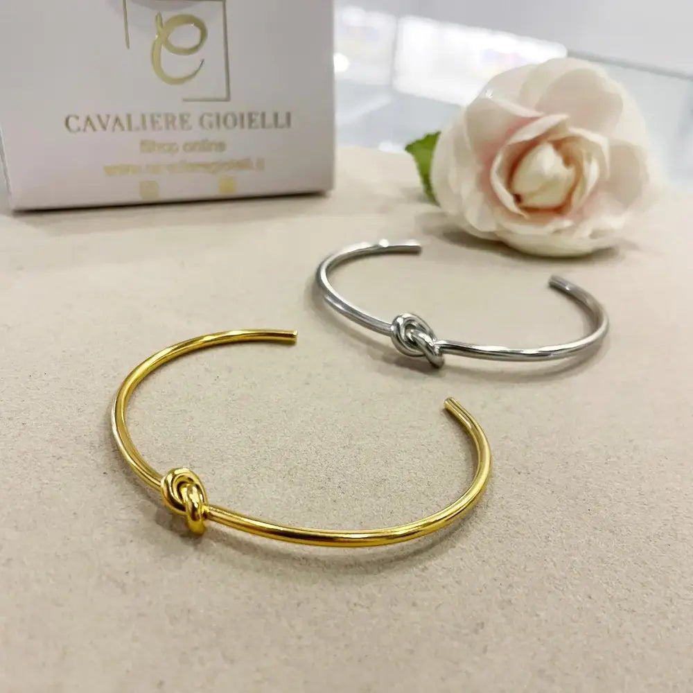 bracciale nodo rigido acciaio