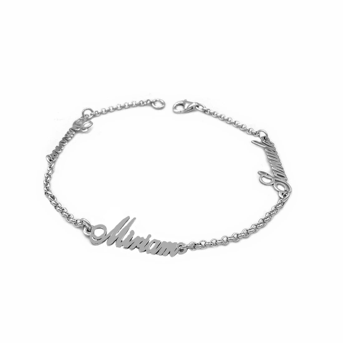 Bracciale Nomi Personalizzato in Argento 925