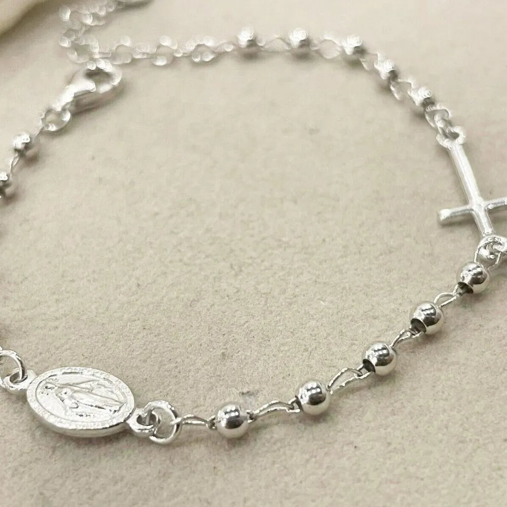 Bracciale Rosario in argento 925