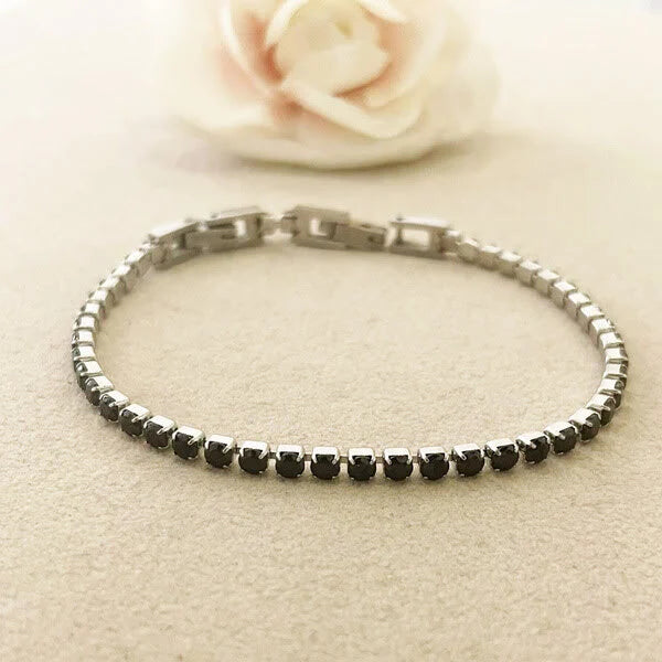 bracciale tennis acciaio uomo donna