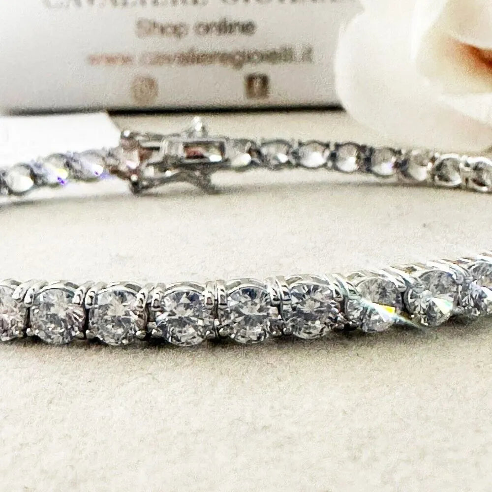 bracciale tennis argento 925 uomo donna