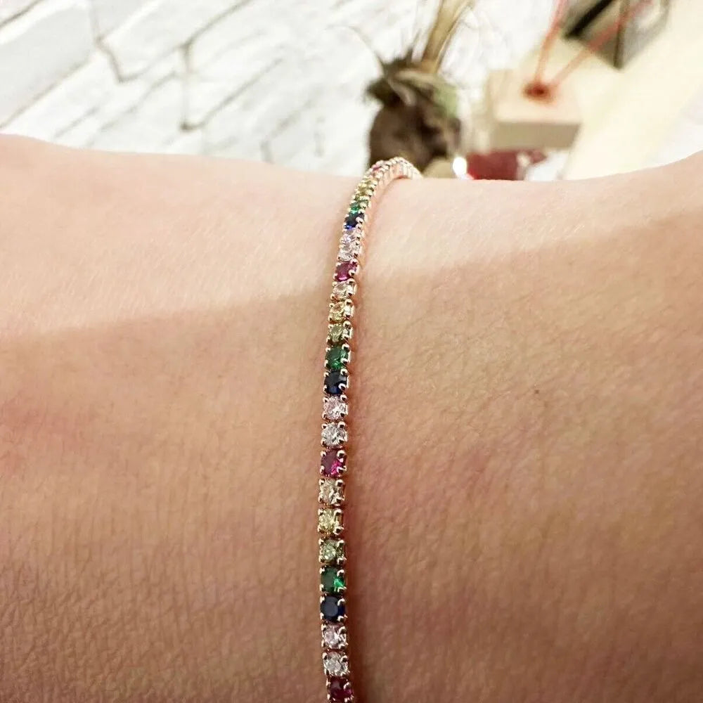 bracciale tennis argento 925 uomo donna