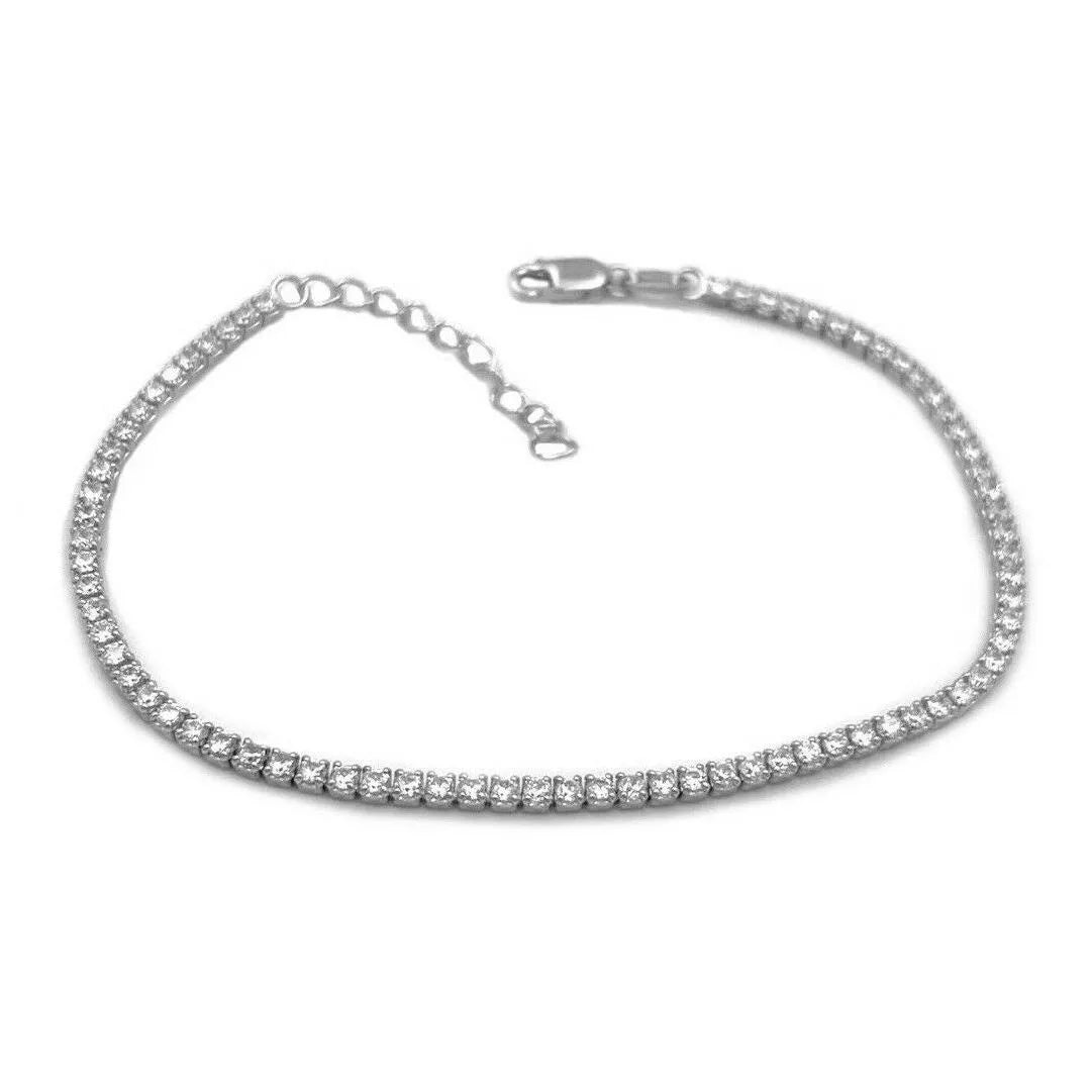 bracciale tennis argento 925 uomo donna