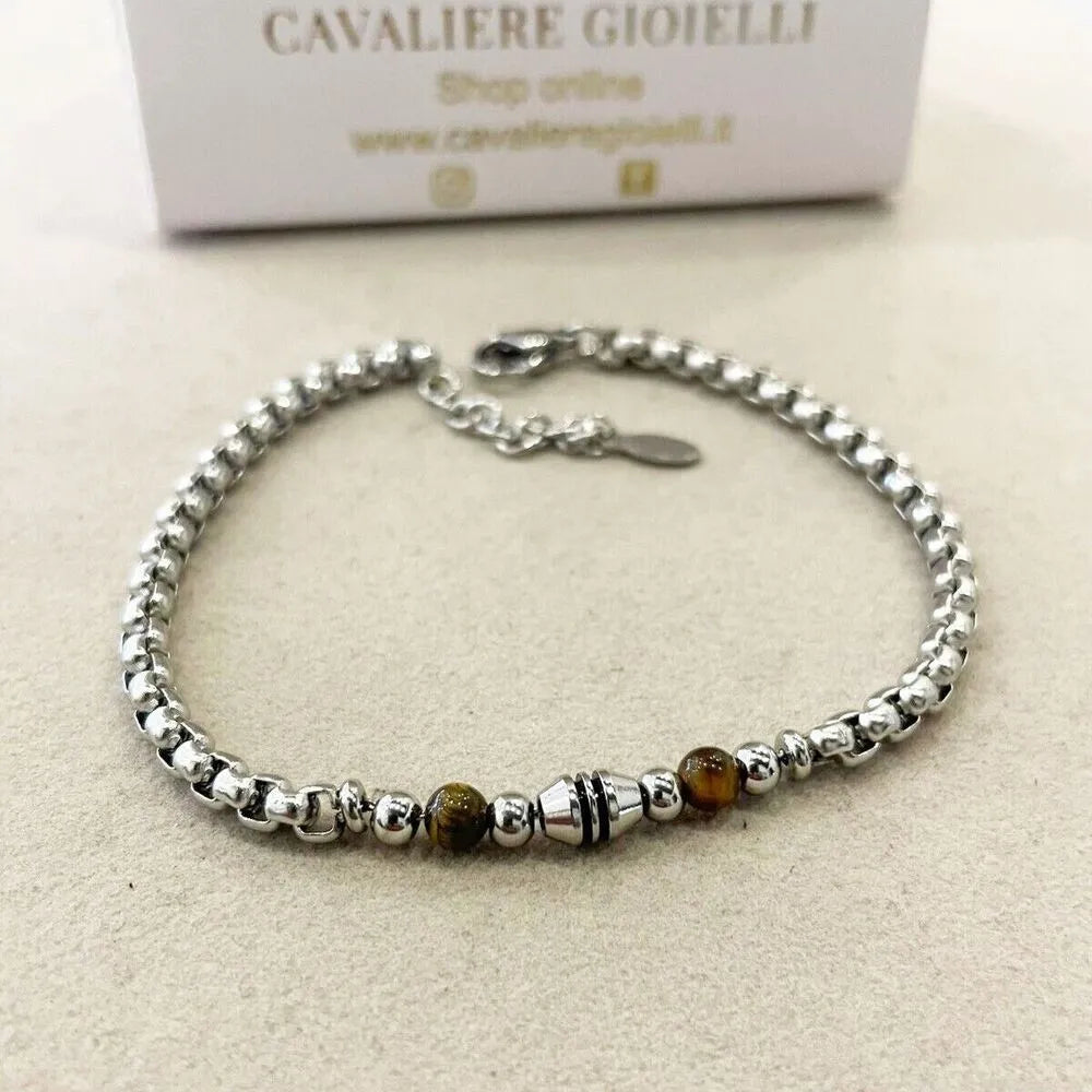 bracciale uomo acciaio