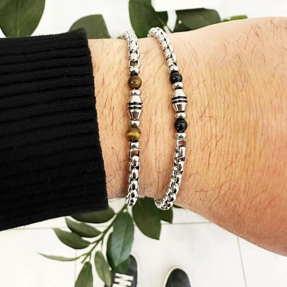 bracciale uomo acciaio