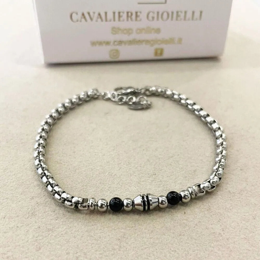 bracciale uomo acciaio