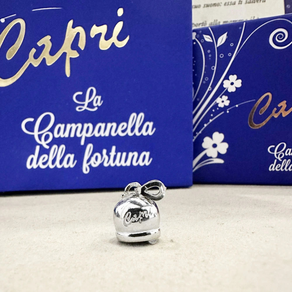 ciondolo campanella capri portafortuna argento 925