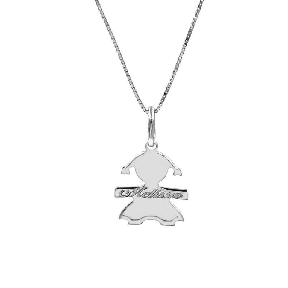collana bimba argento