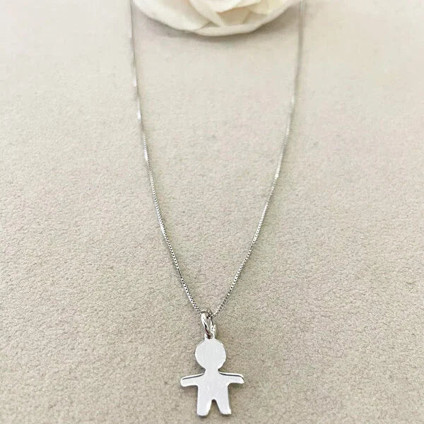 collana bimbo personalizzato argento