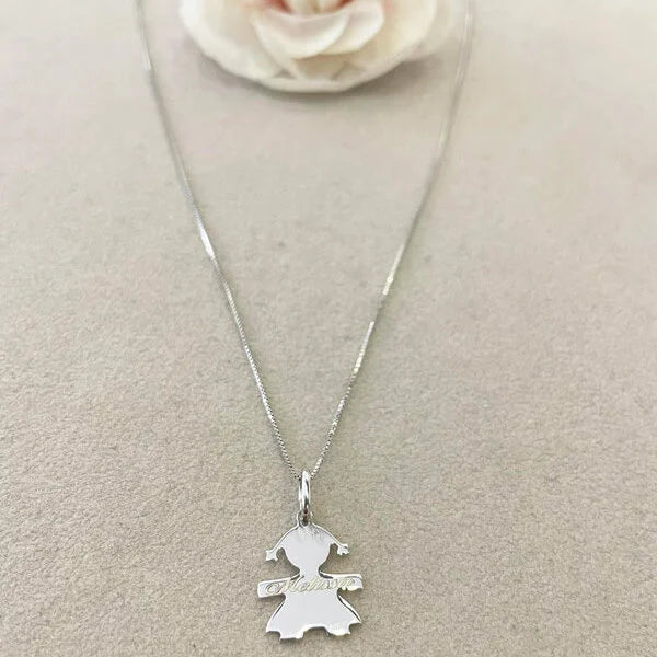 collana bimba personalizzata argento