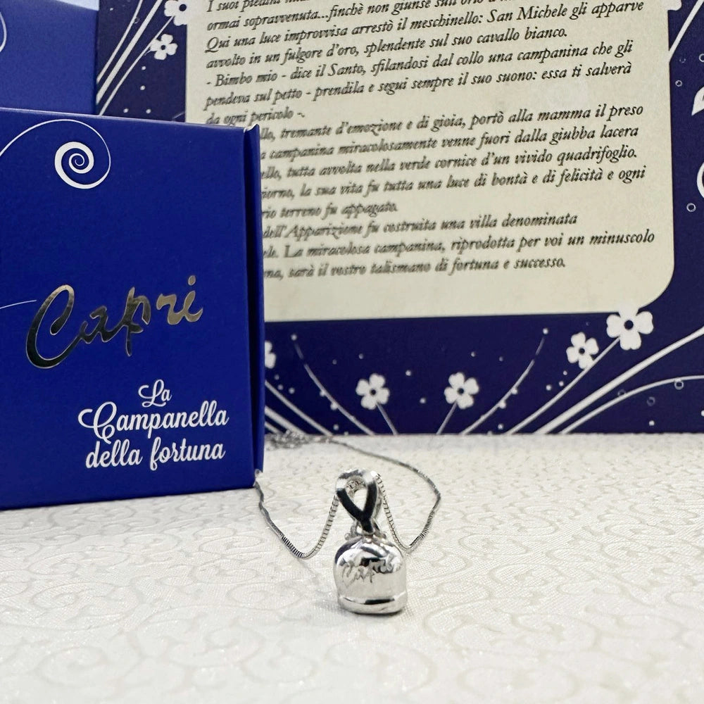 collana con campanella capri argento