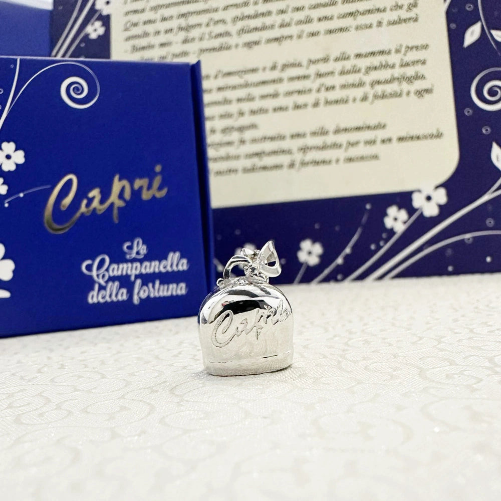 collana con campanella capri argento
