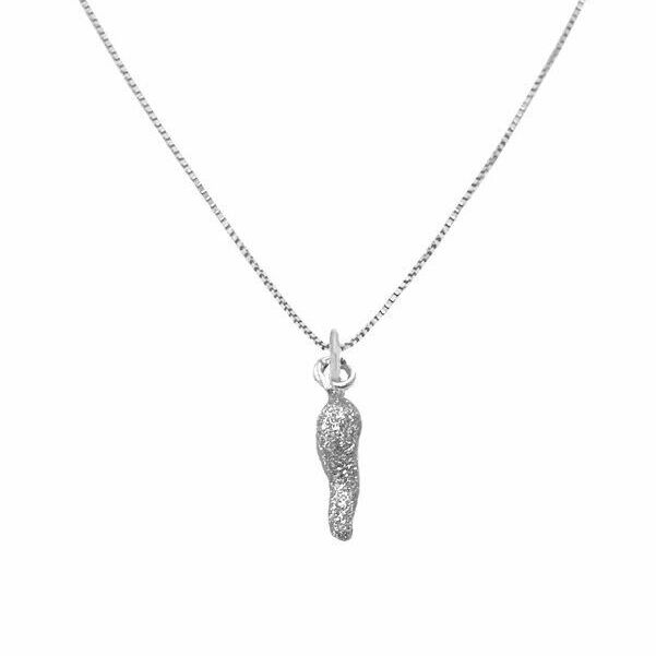 collana con cornetto bianco