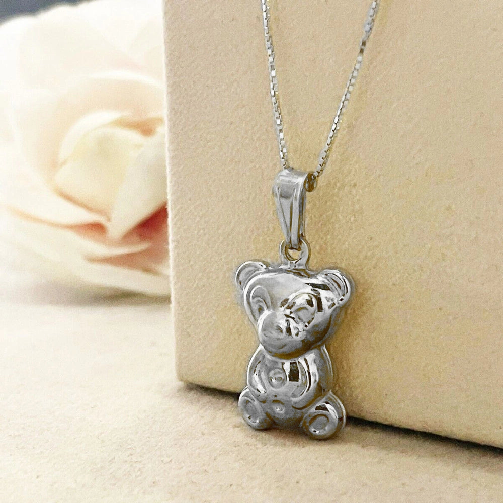 collana orso argento
