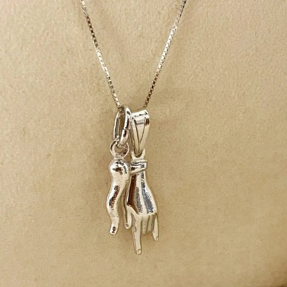 collana mano corna e cornetto