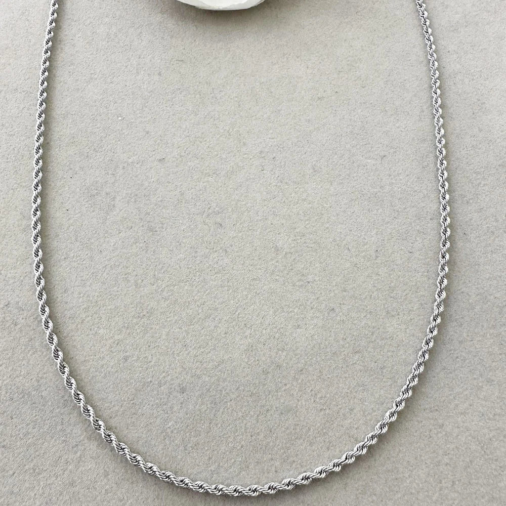 collana funetta corda argento 925