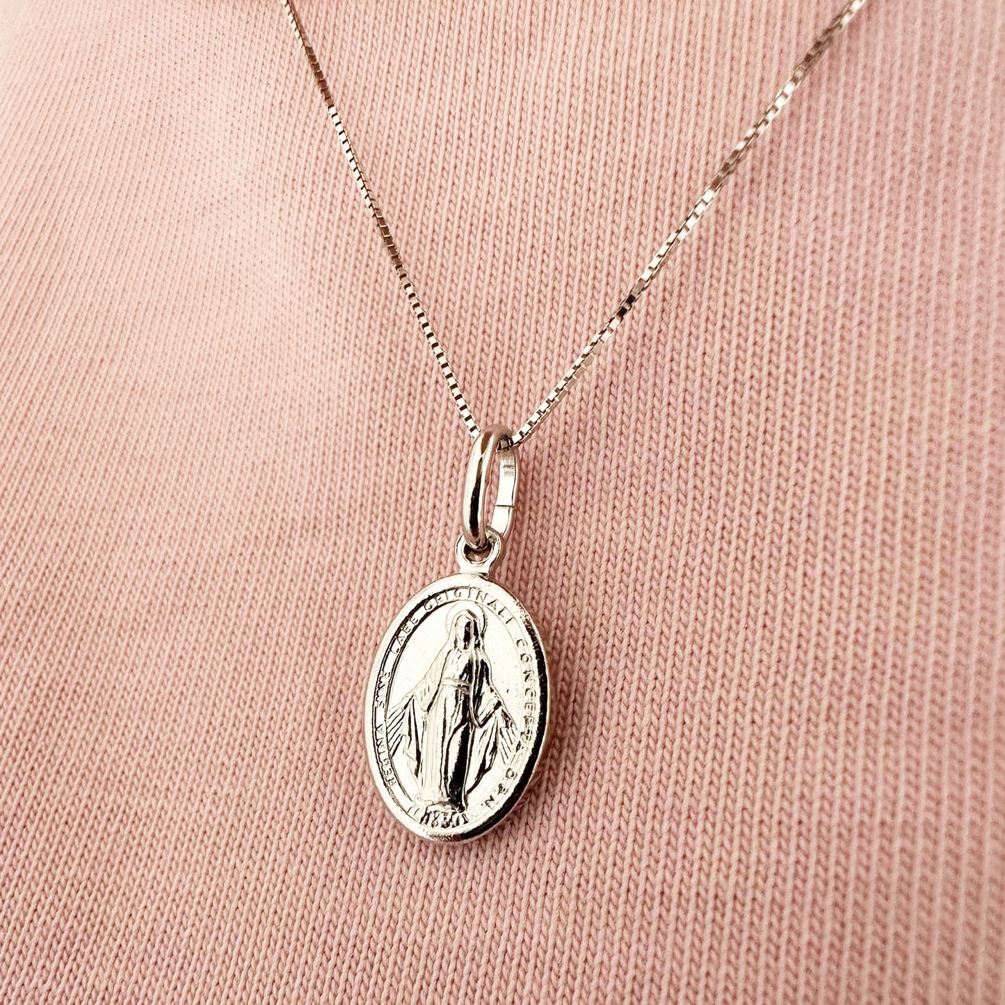 collana madonnina argento 925