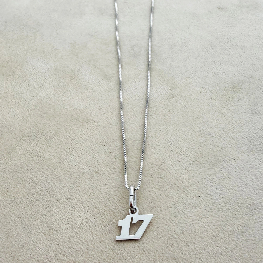 Collana Numero Fortunato 17 in Argento 925