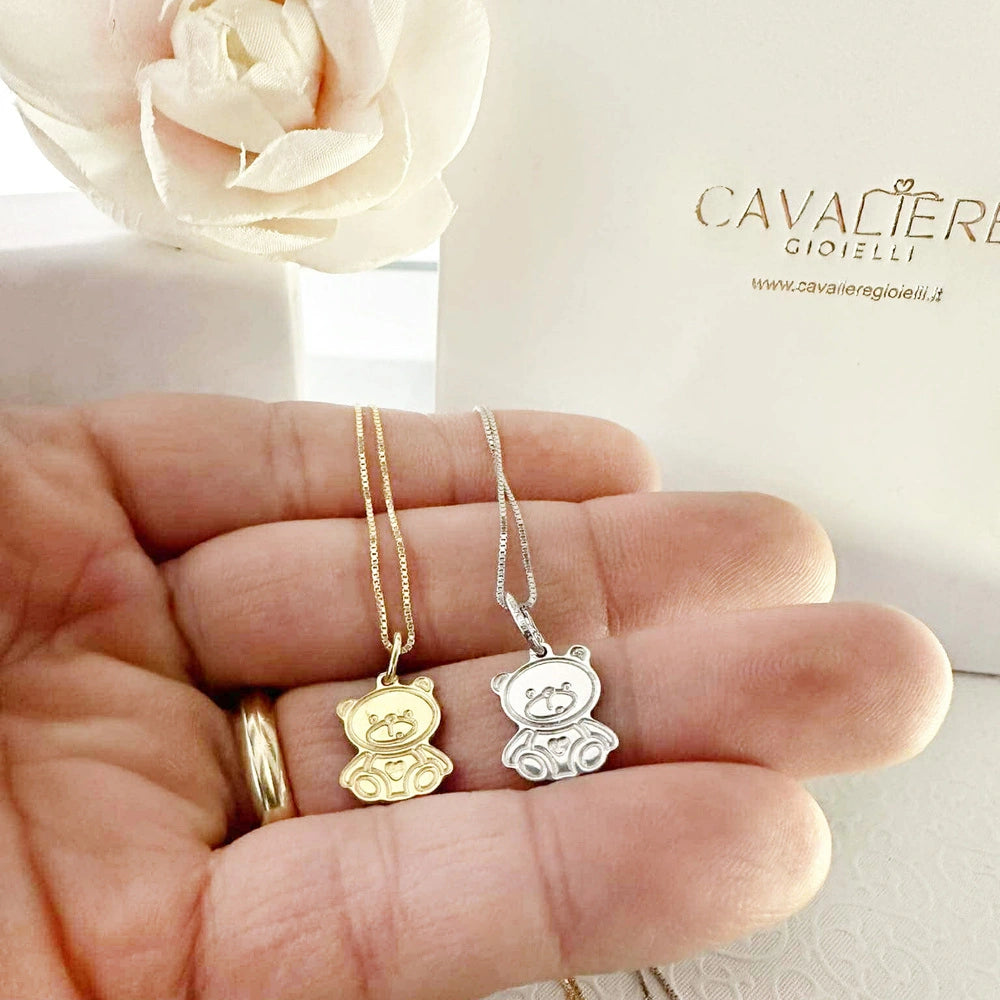 Collana Orsacchiotto Teddy Argento 925