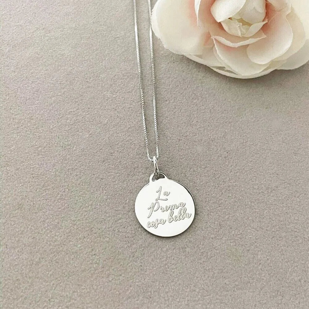 collana personalizzata incisioni argento
