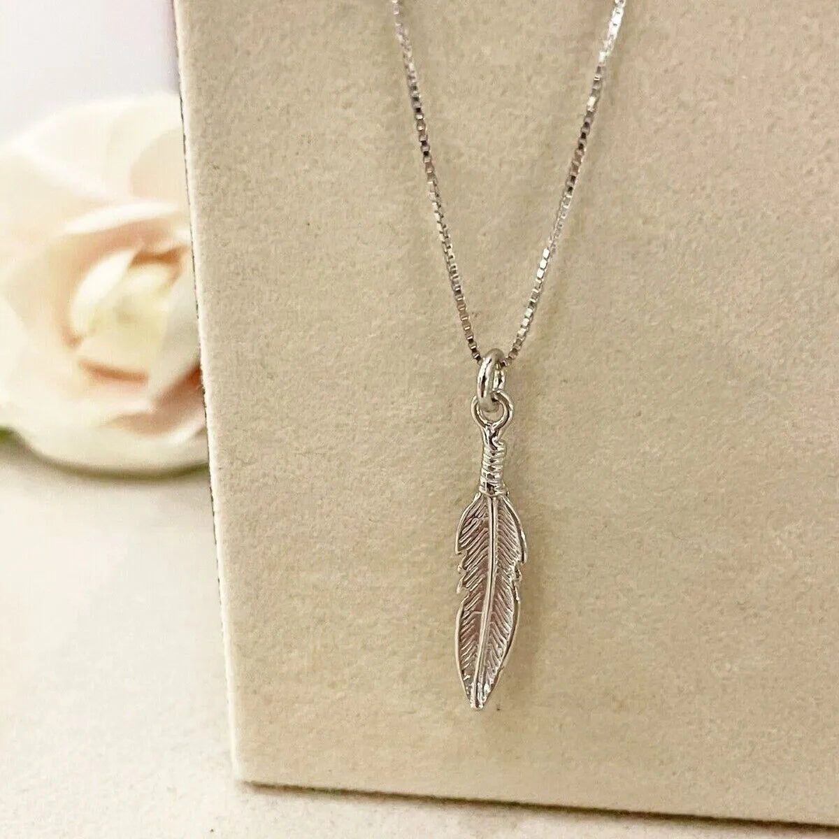 Collana Piuma in Argento 925