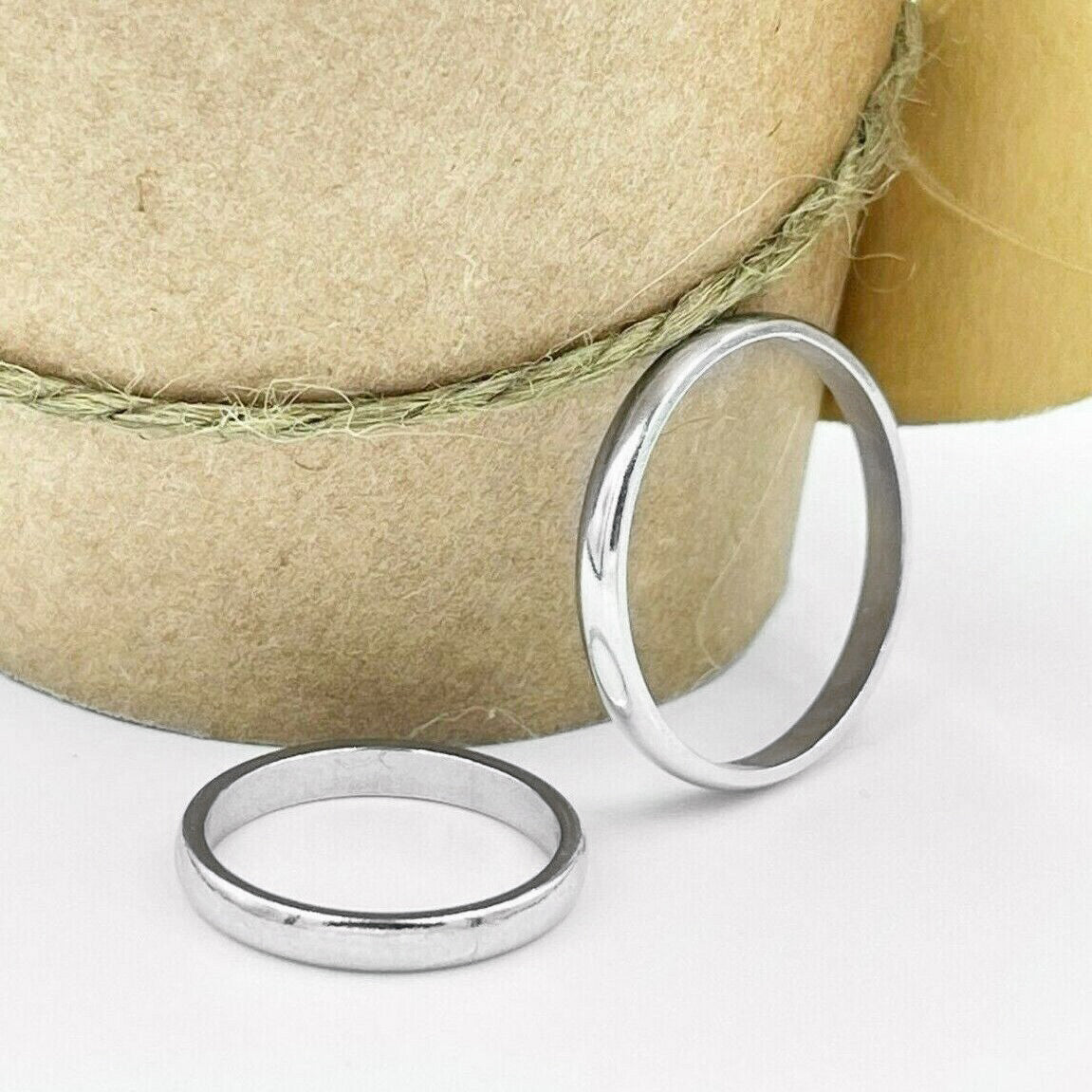 coppia di fedine in argento 925
