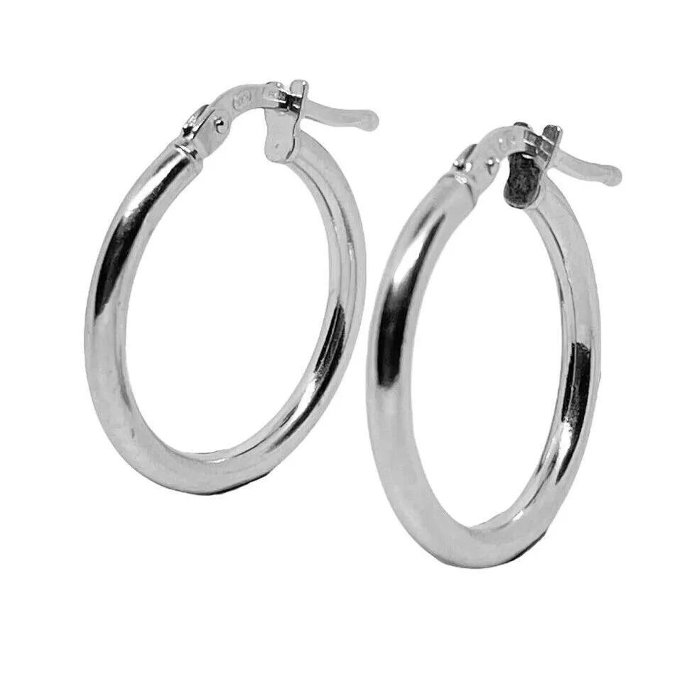 orecchini a cerchio in argento 925