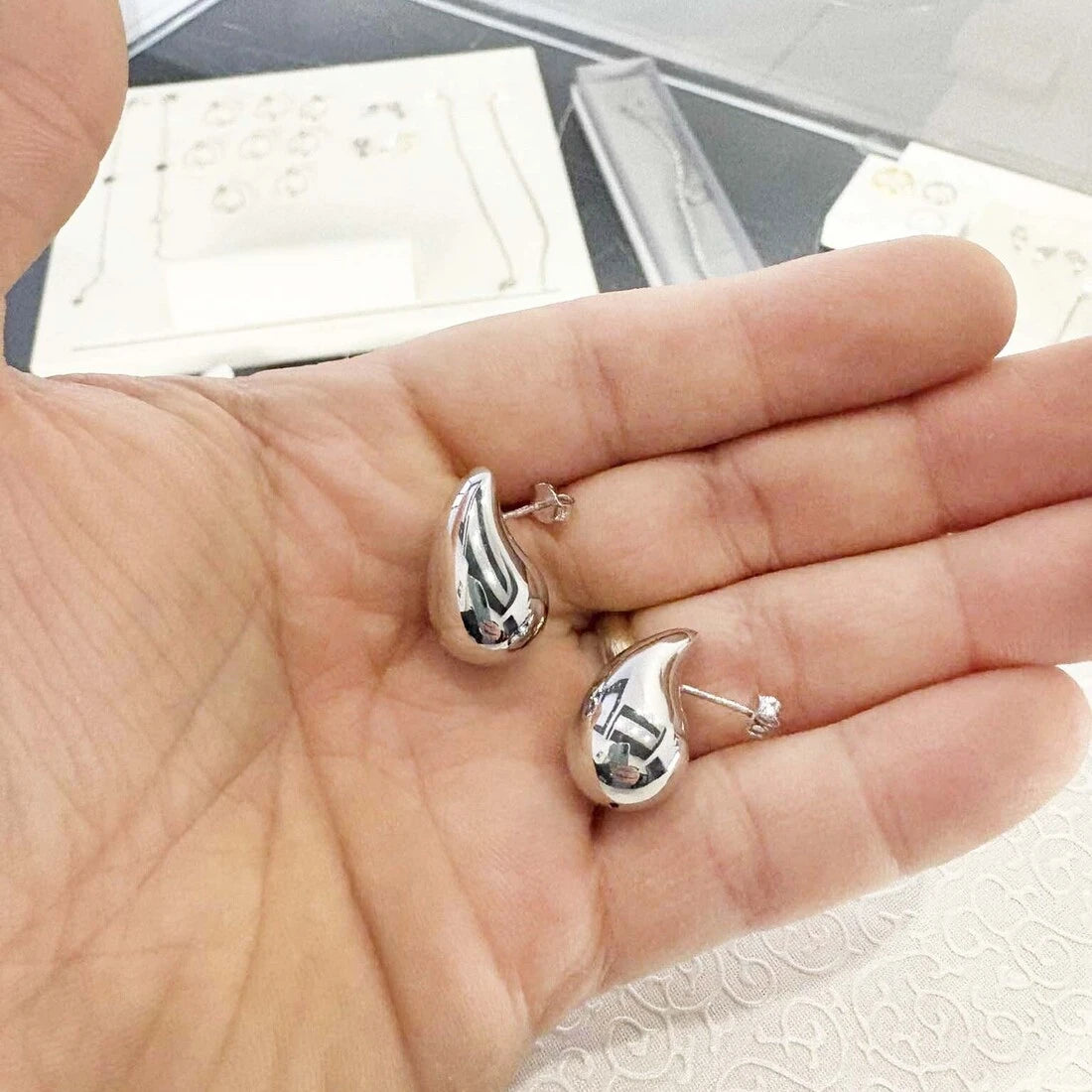 Orecchini Goccia in Argento 925