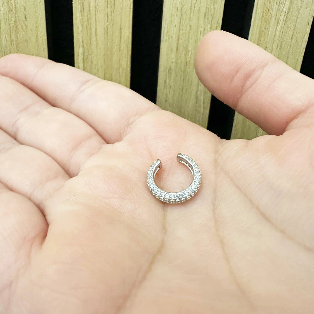 Orecchino Ear Cuff Cerchio Argento 925