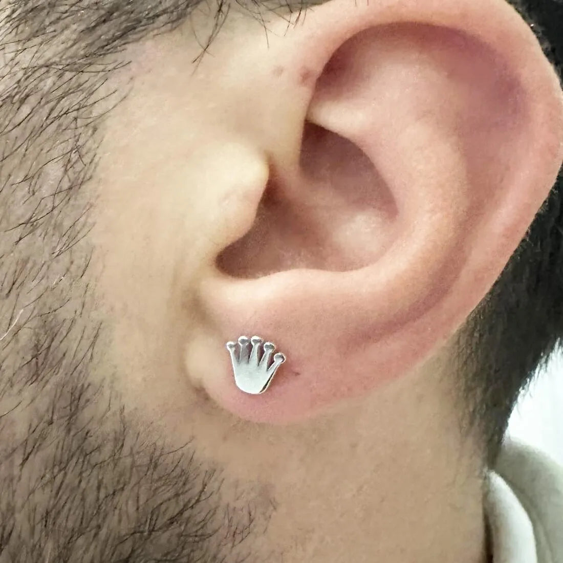 Orecchino Corona Argento 925