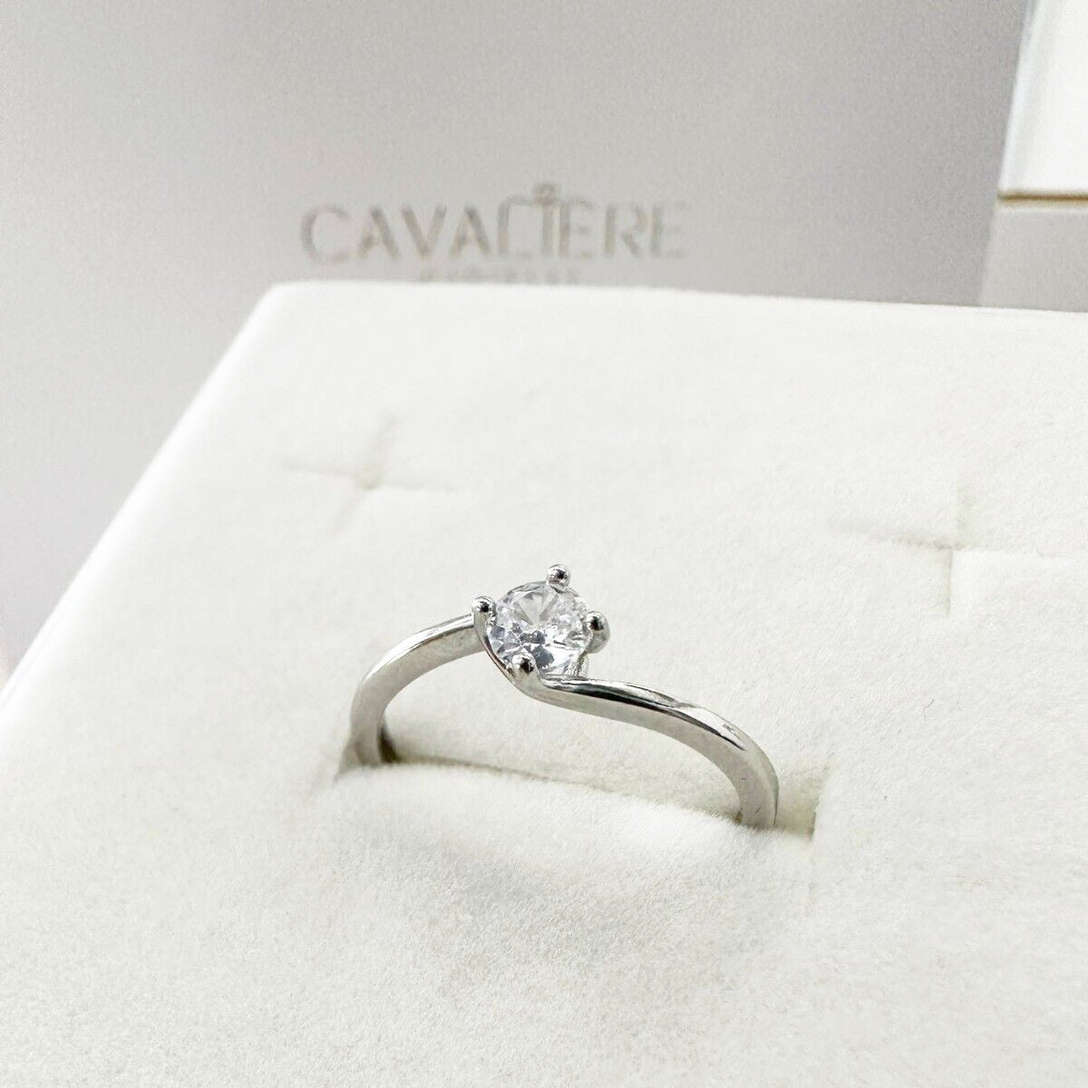 solitario in argento 925