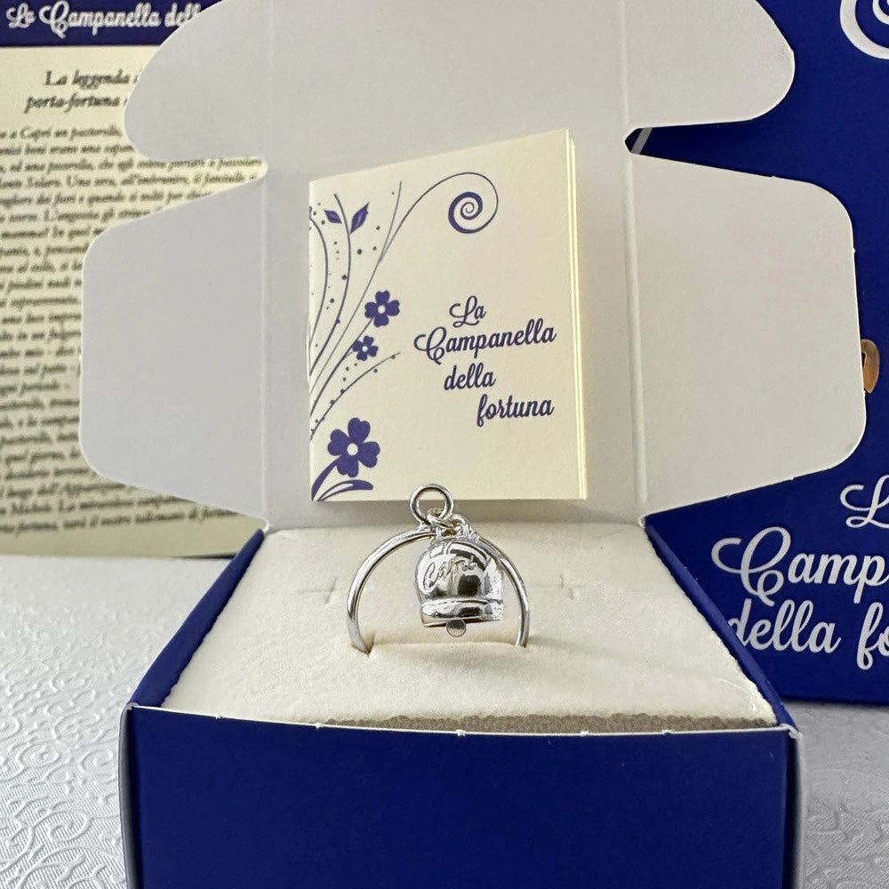 ANELLO CAMPANELLA ZIRCONATA AQUAMARINA IN ARGENTO 925°/°° - ANELLI ZIRCONATI CAPRI - Foto 8
