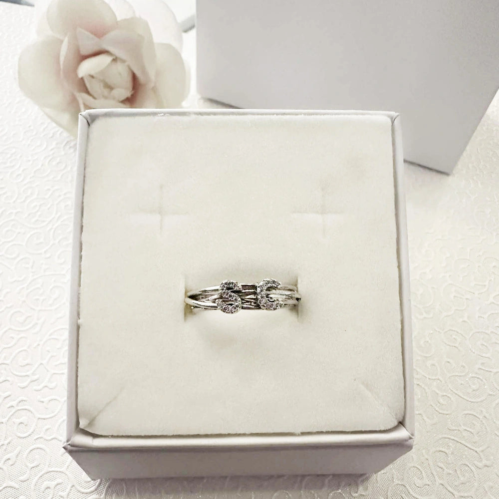 anello filo della vita personalizzato in argento regolabile