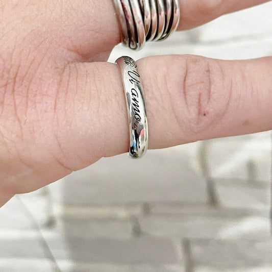 anello personalizzato in argento 925