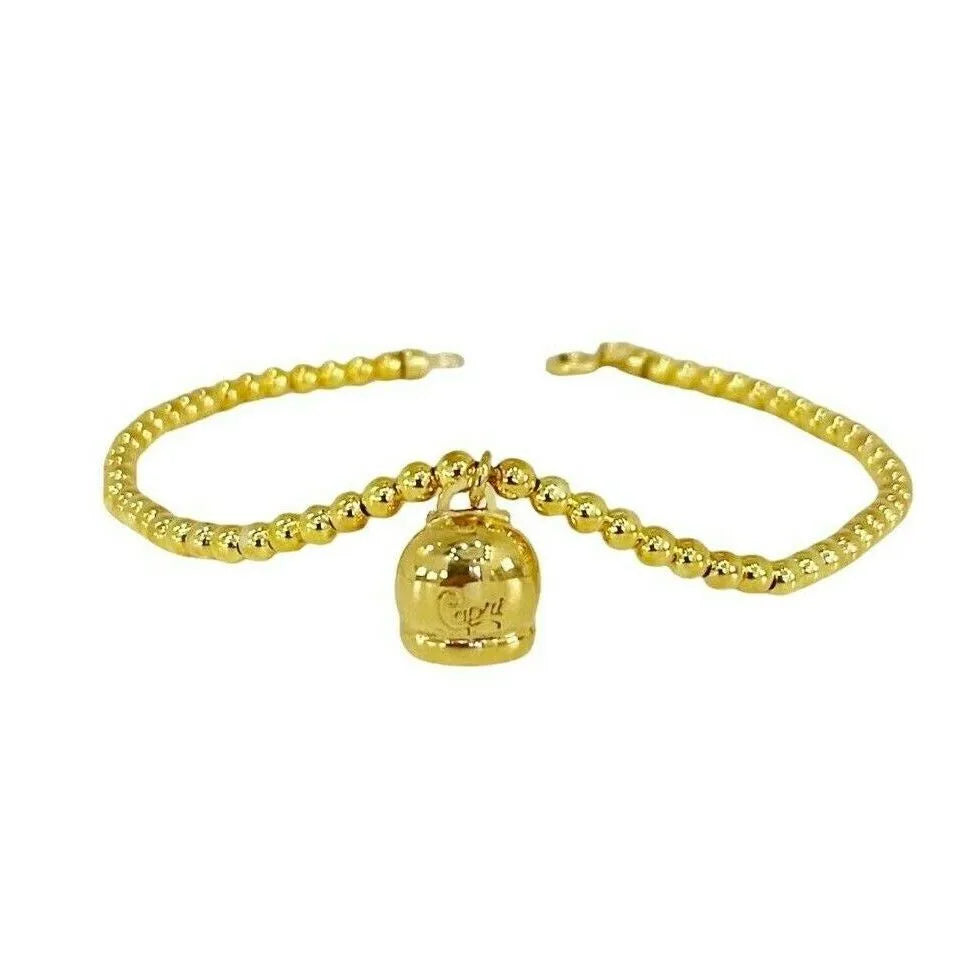 bracciale con campanella dorata
