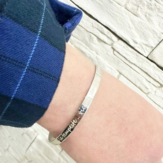 bracciale rigido personalizzato argento