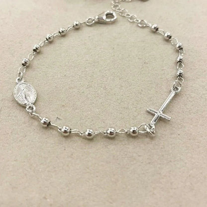 bracciale rosario argento 925