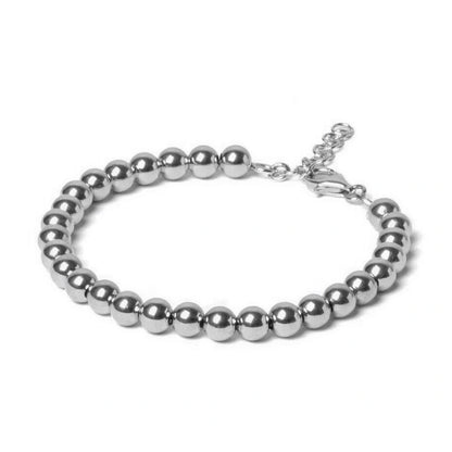 bracciale sfere palline argento