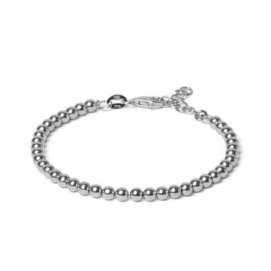 bracciale sfere palline argento