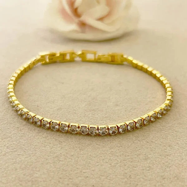 bracciale tennis acciaio uomo donna
