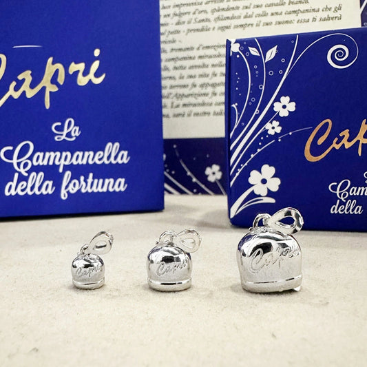 ciondolo campanella capri portafortuna argento 925