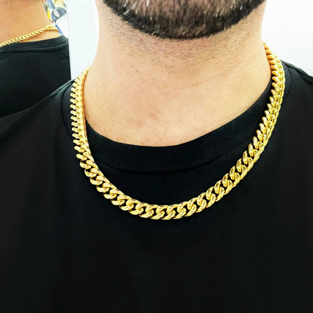 collana catena acciaio